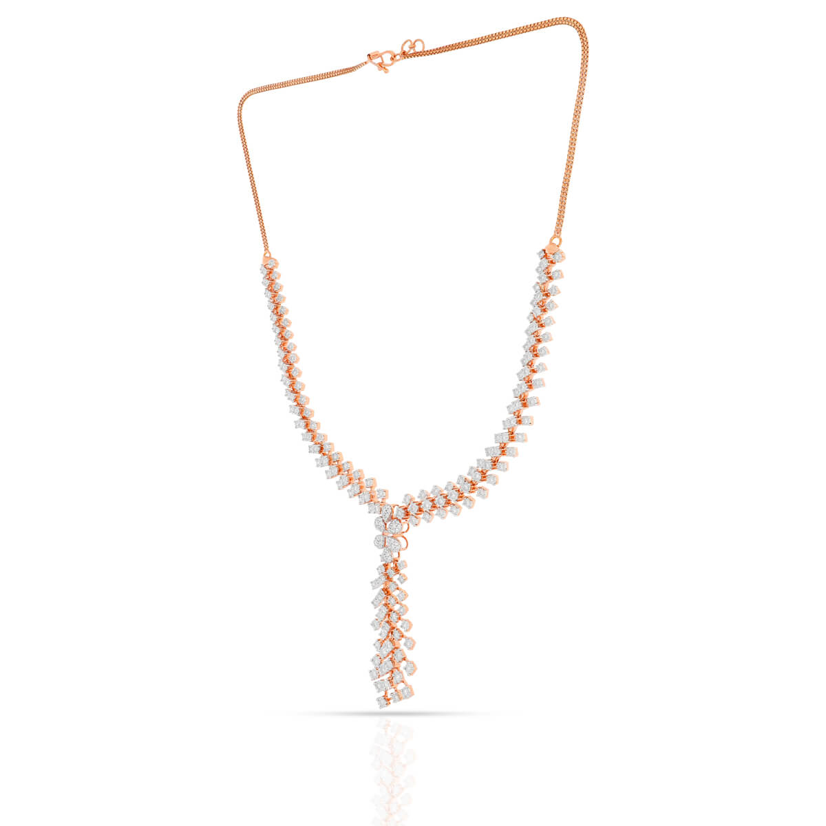 Foliole Shimmer Diamond Short Necklace