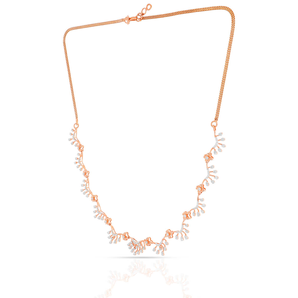 Fantastic Glimmer Diamond Short Necklace