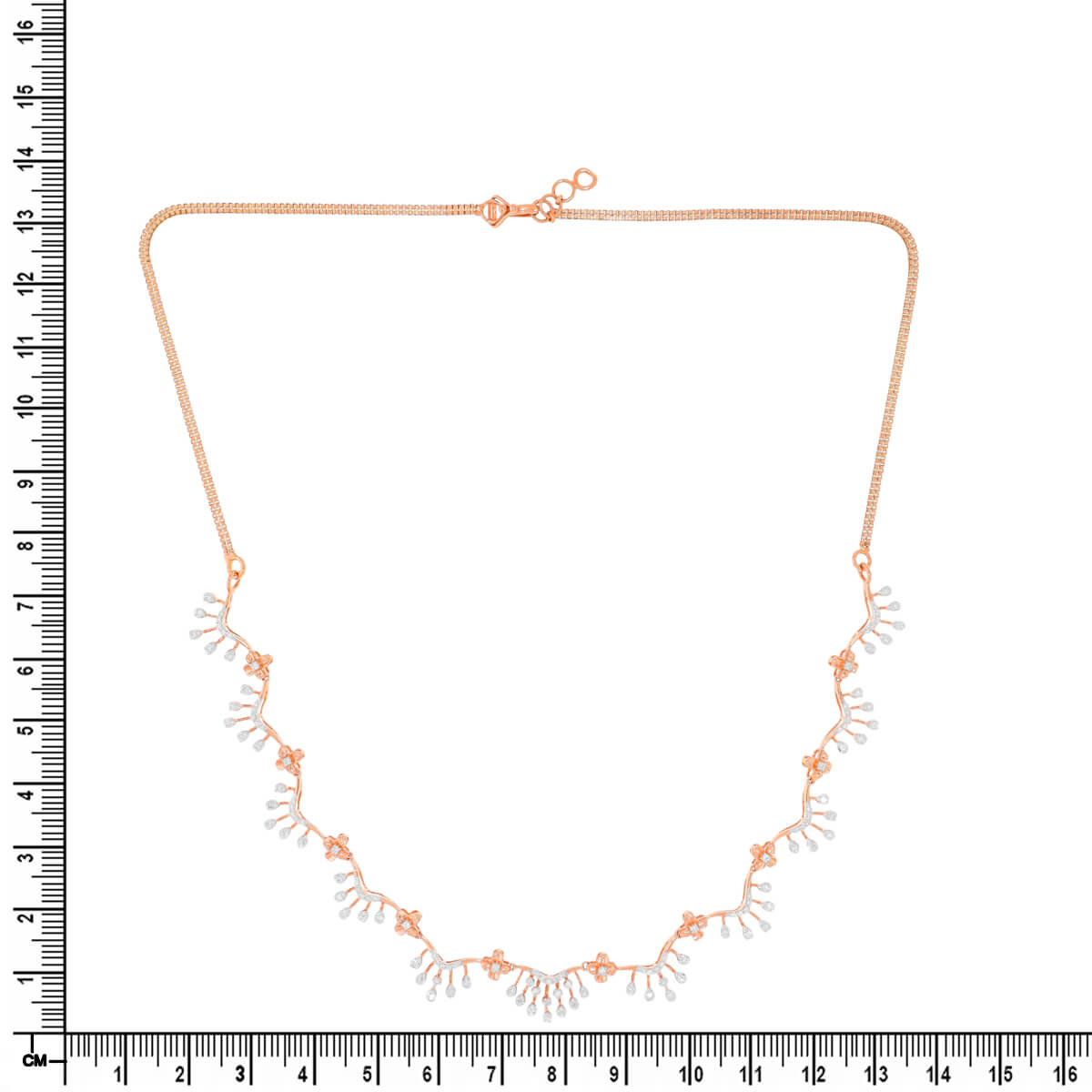 Fantastic Glimmer Diamond Short Necklace