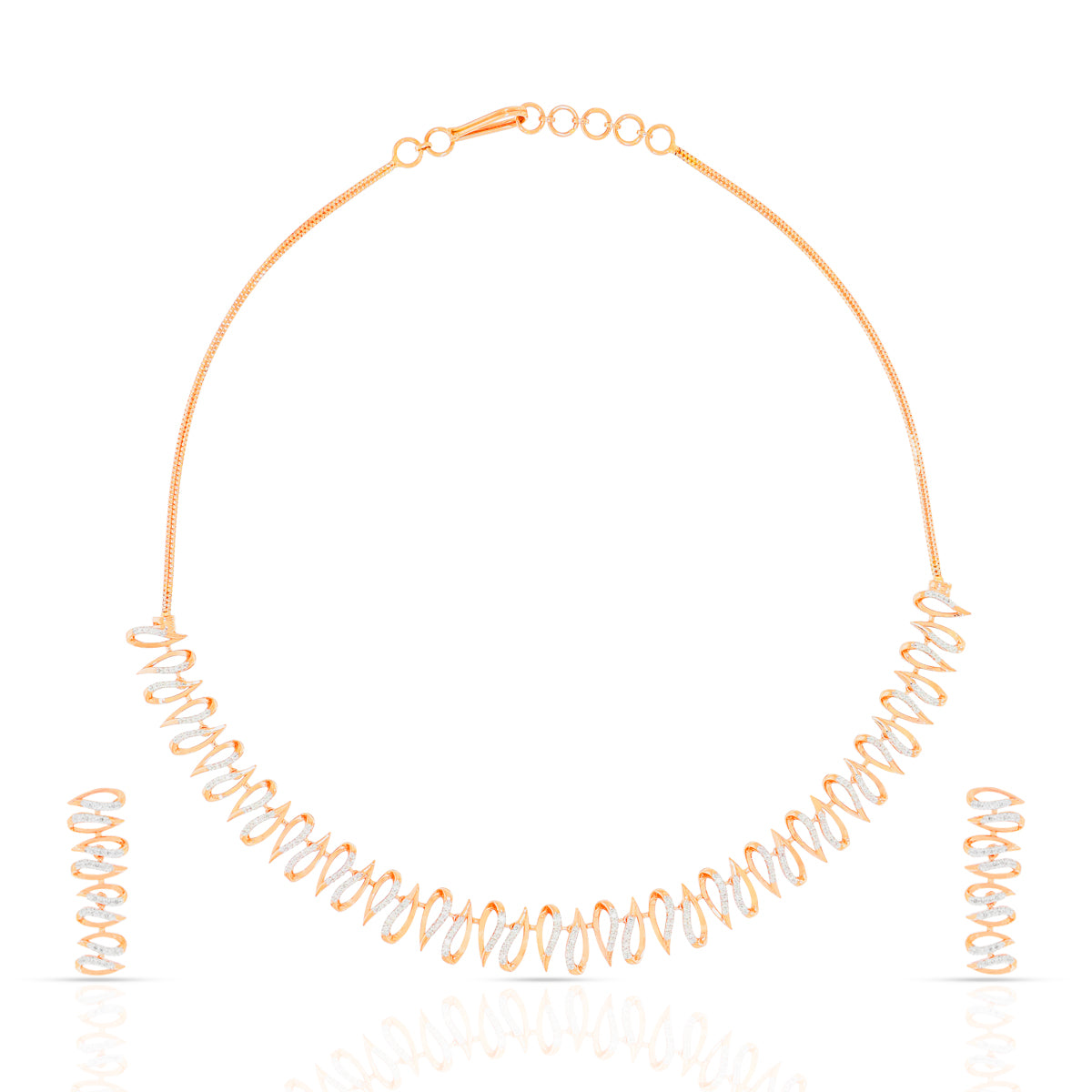 Fancy Dazzle Diamond Short Necklace