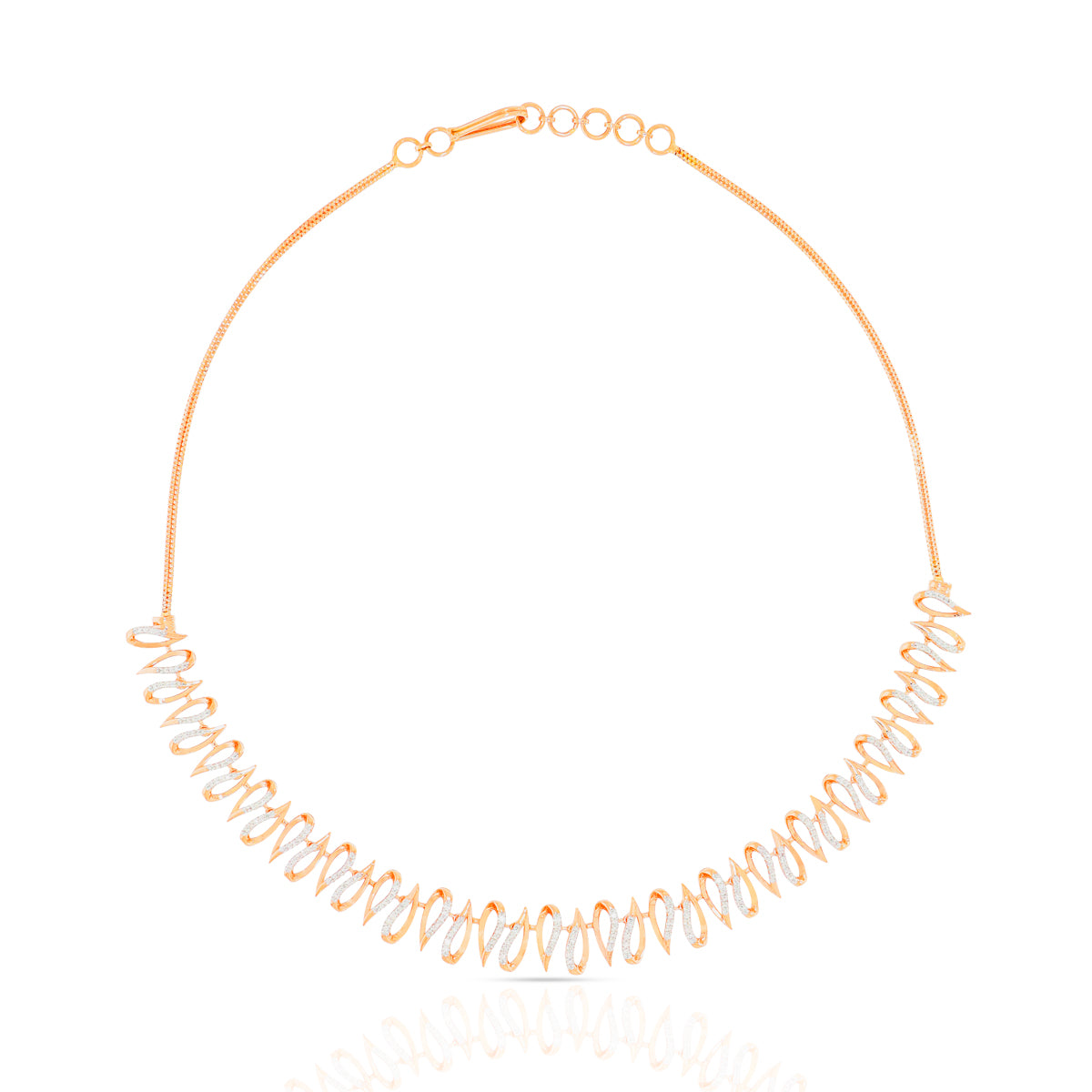 Fancy Dazzle Diamond Short Necklace
