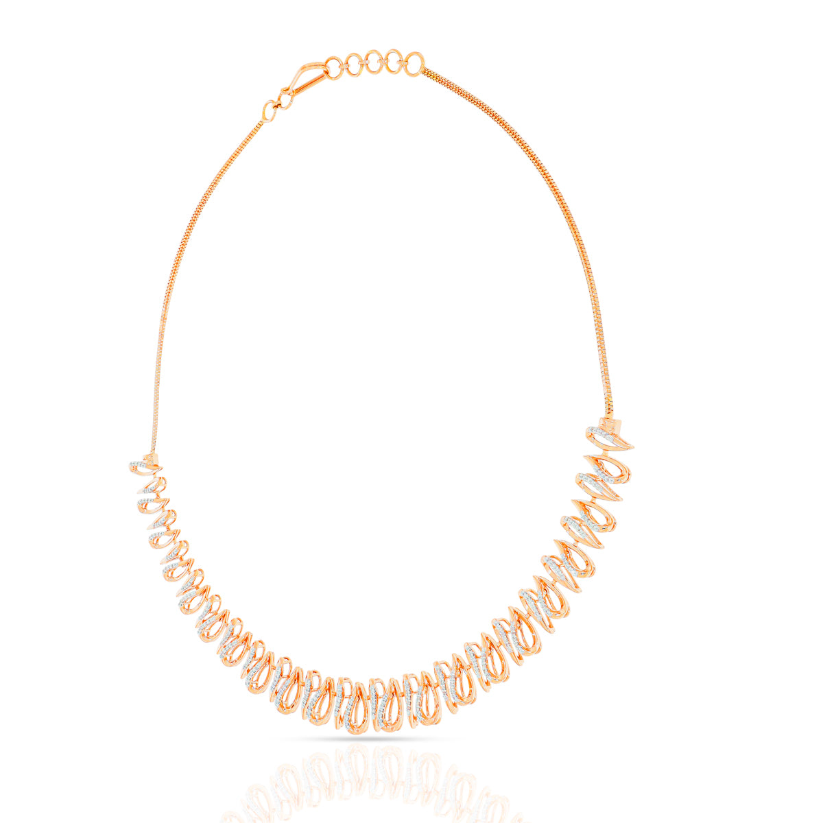Fancy Dazzle Diamond Short Necklace