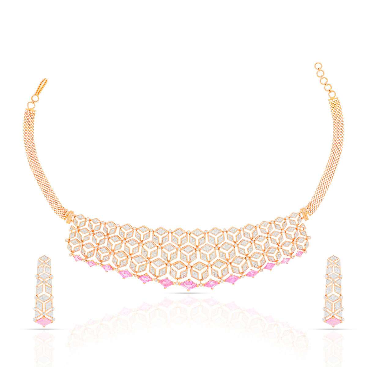 Lustrous Wedding Diamond Necklace