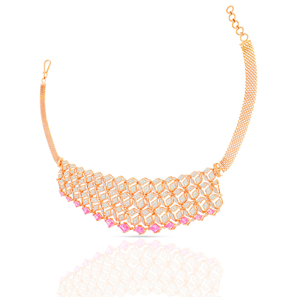 Lustrous Wedding Diamond Necklace