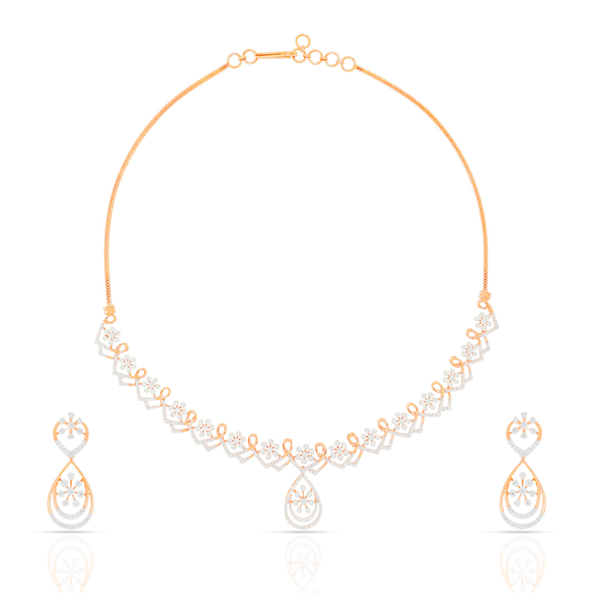 Graceful Glimmer Diamond Short Necklace