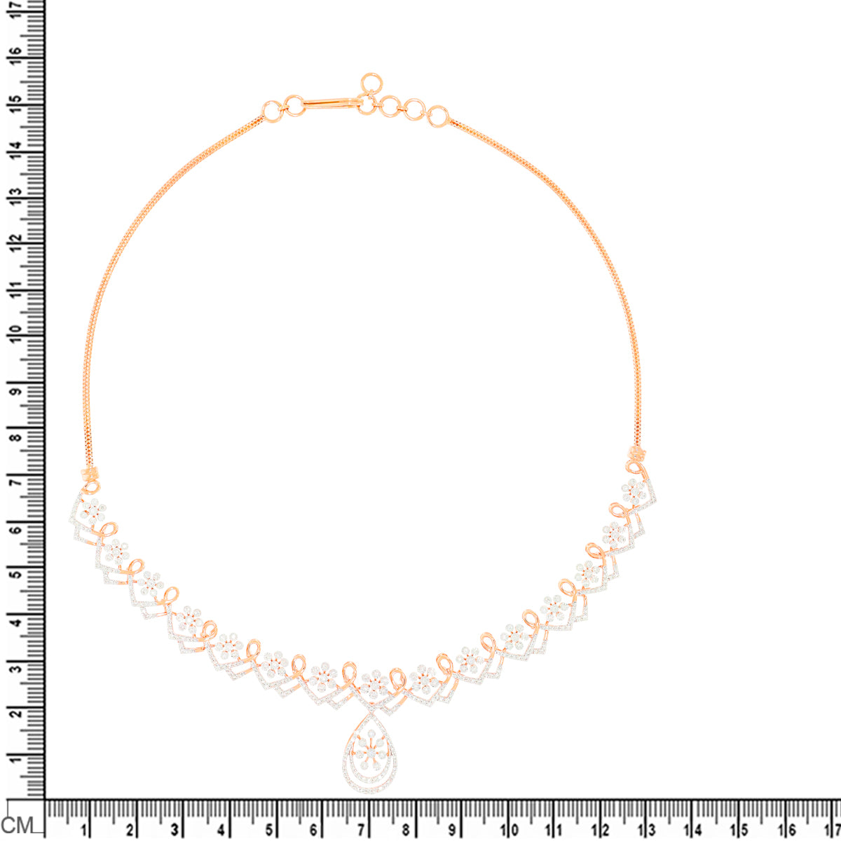 Graceful Glimmer Diamond Short Necklace