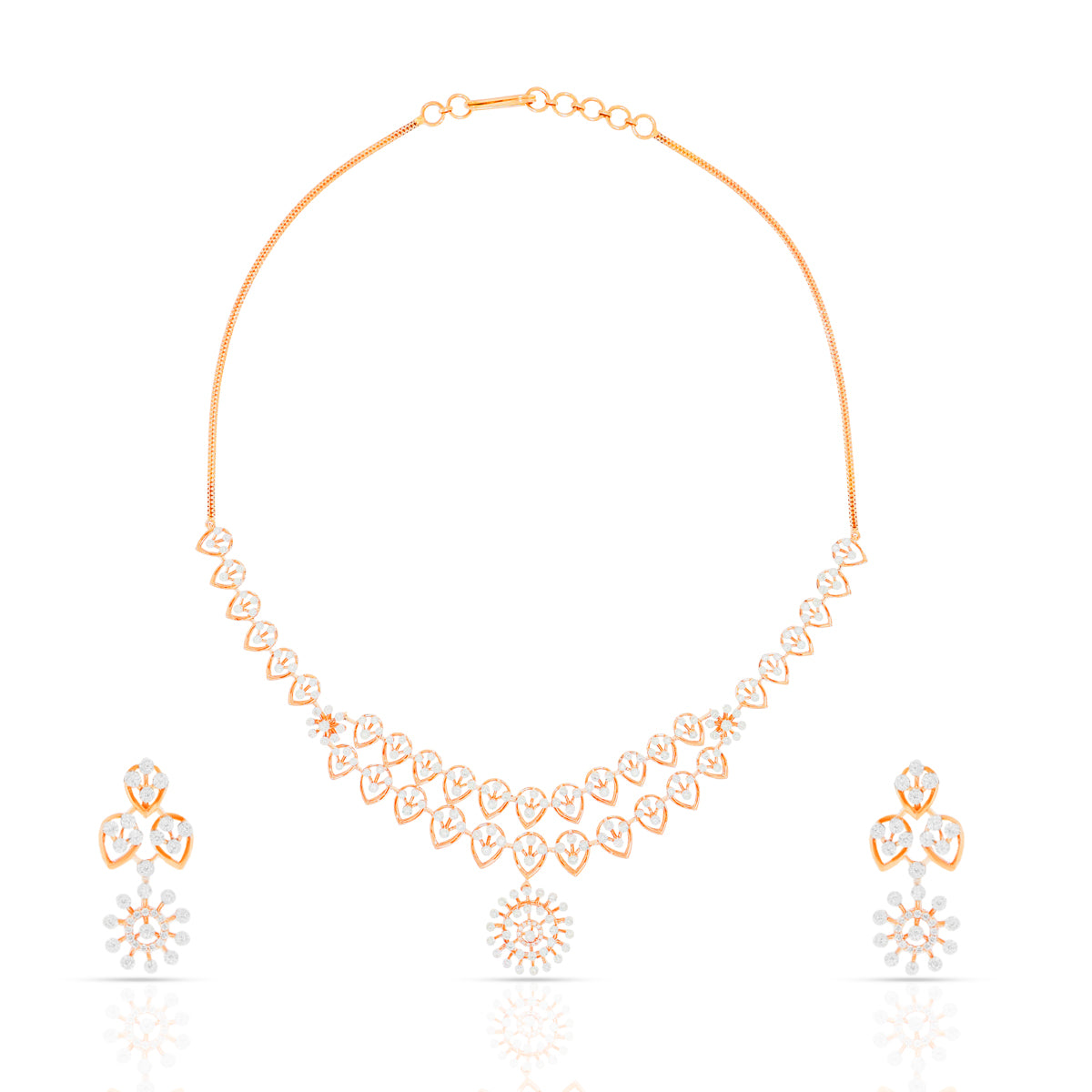 Beautiful Dazzle Diamond Short Necklace