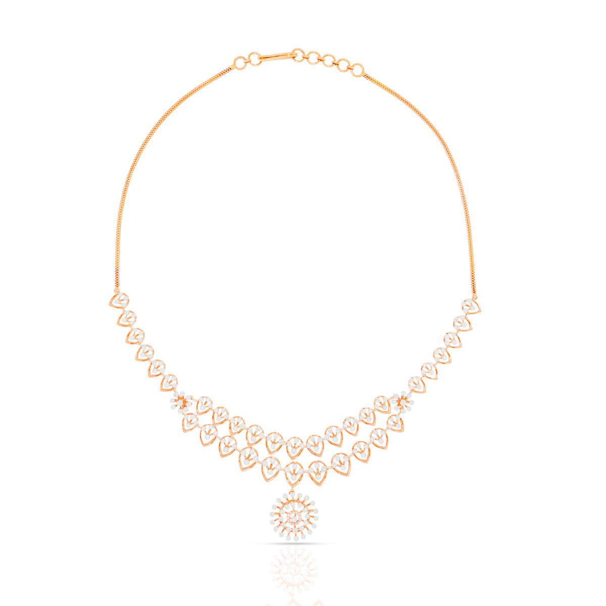 Beautiful Dazzle Diamond Short Necklace