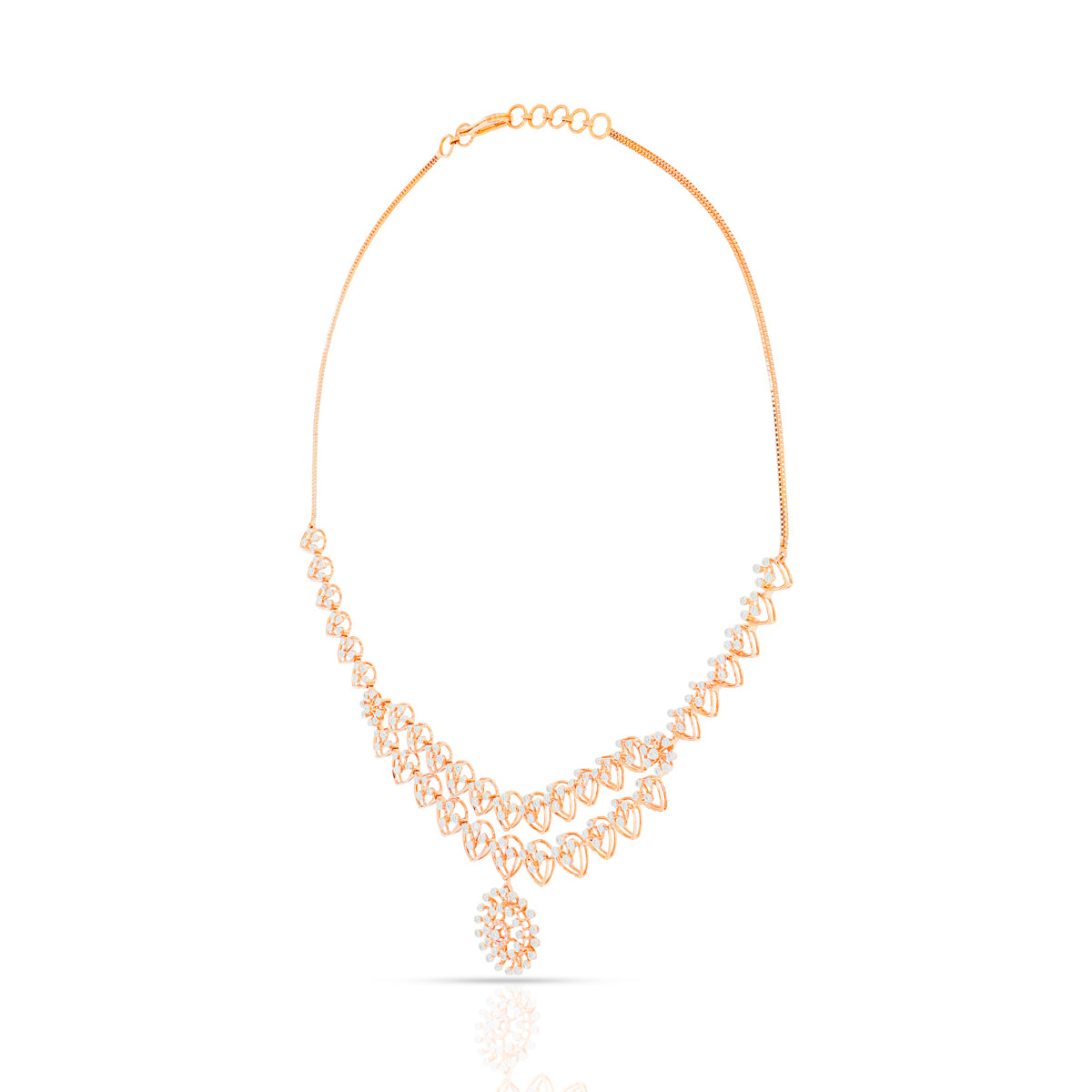 Beautiful Dazzle Diamond Short Necklace