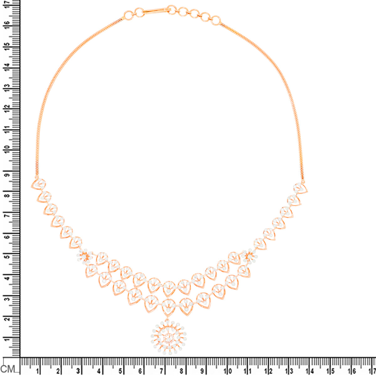 Beautiful Dazzle Diamond Short Necklace