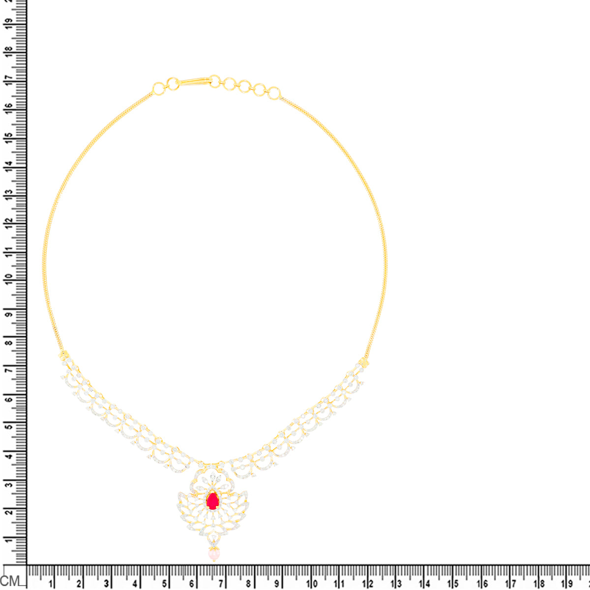 Classic Charm Diamond Short Necklace Diamond Short Necklace