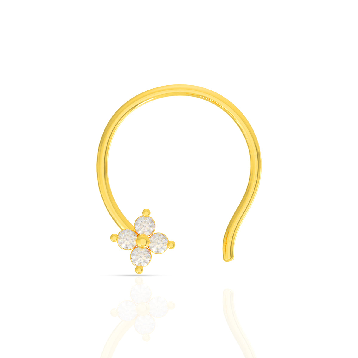 Dazzling Gold Clover Nosepins 18K