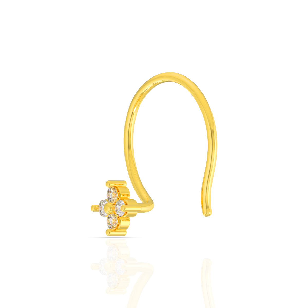 Dazzling Gold Clover Nosepins 18K