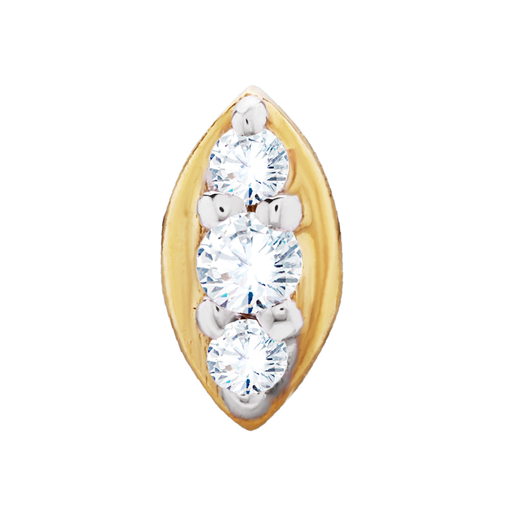 Elegant Shimmer Gold Nose Screw