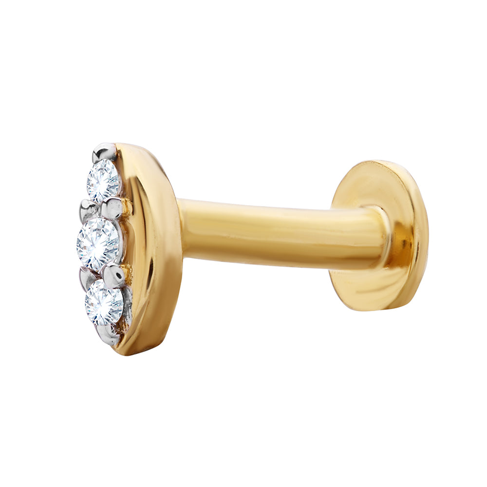 Elegant Shimmer Gold Nose Screw