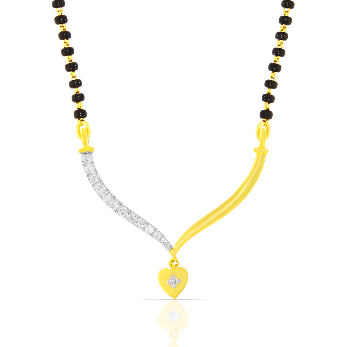 Elegant Minimalistic 18K Gold Mangalsutra Pendant