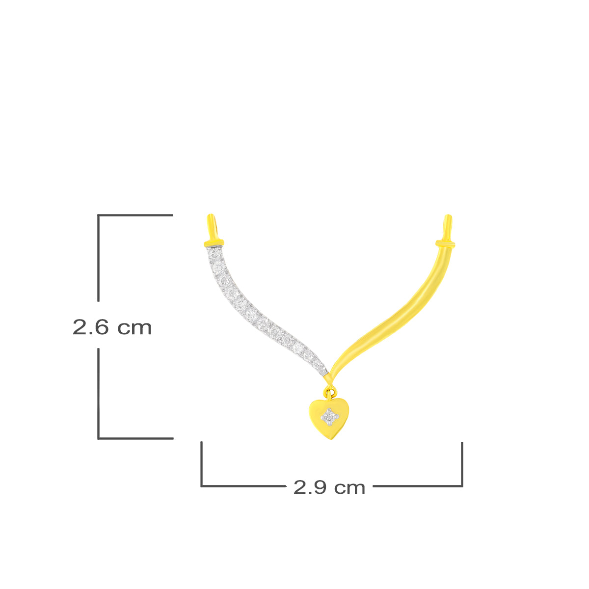 Elegant Minimalistic 18K Gold Mangalsutra Pendant