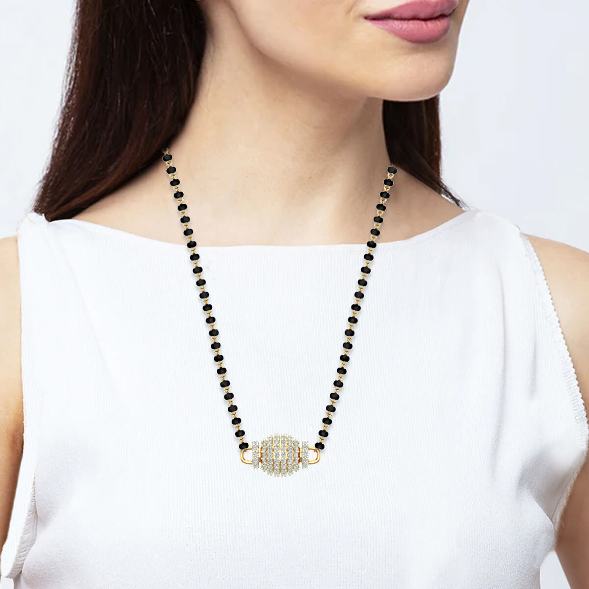 Dazzling Grace Orb Diamond Tanmaniya Pendant