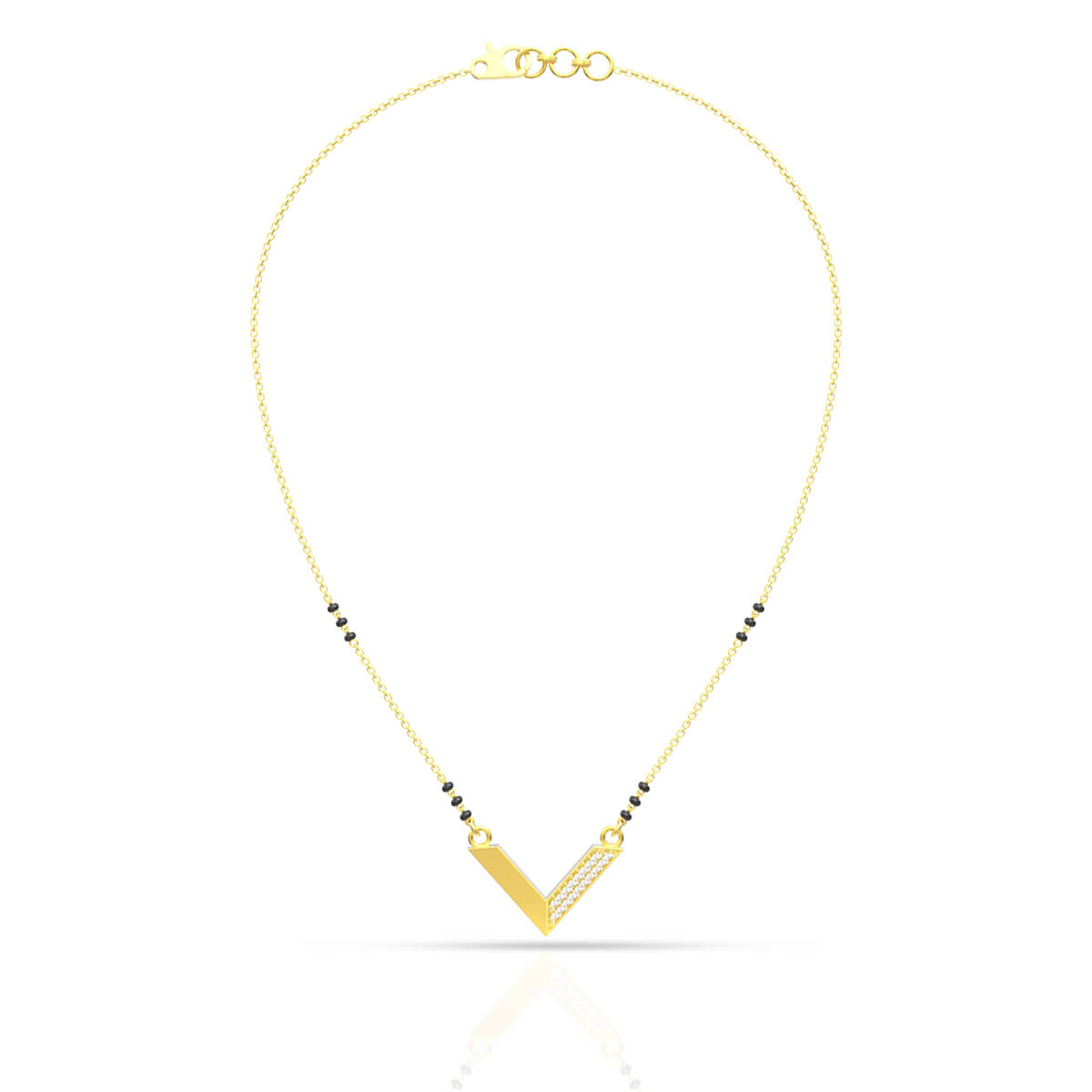 Modern Minimalism Diamond Short Mangalsutra 18K