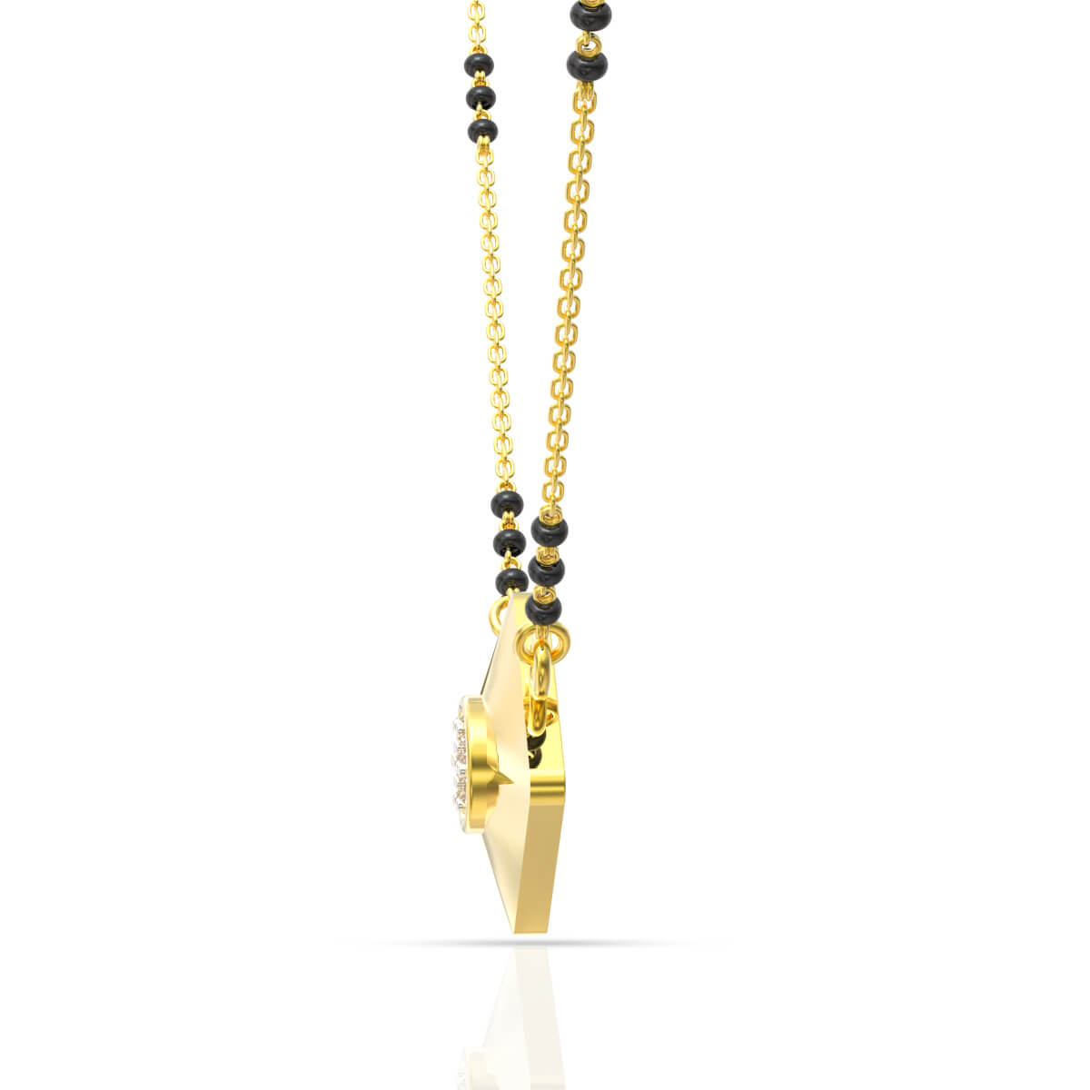 Classic Dazzle Diamond Short Mangalsutra 18K
