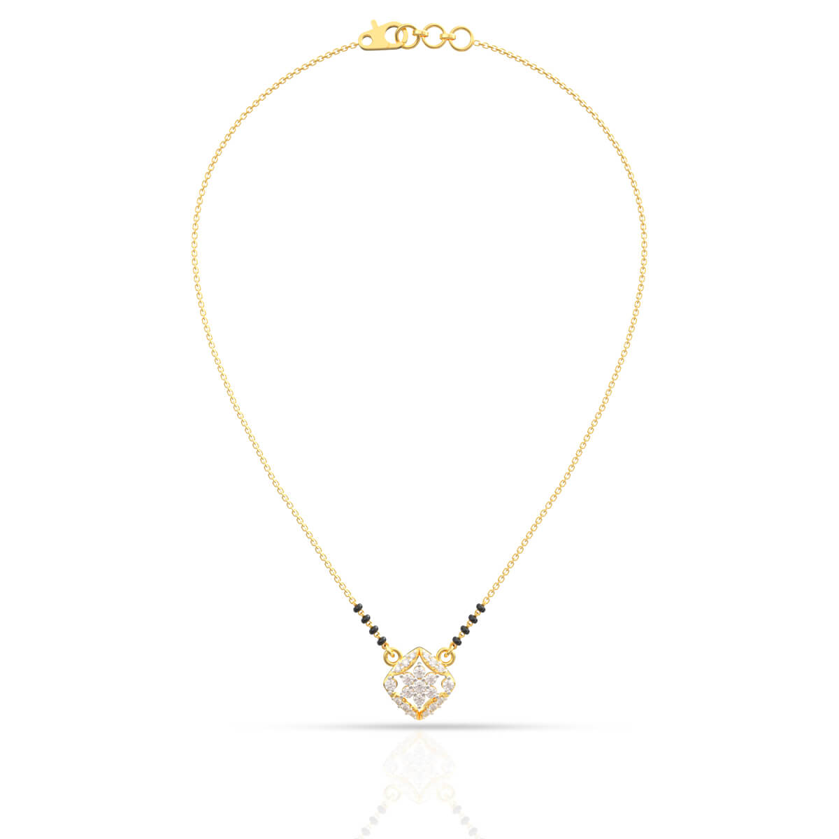 Starlit Elegance Diamond Short Mangalsutra 18K