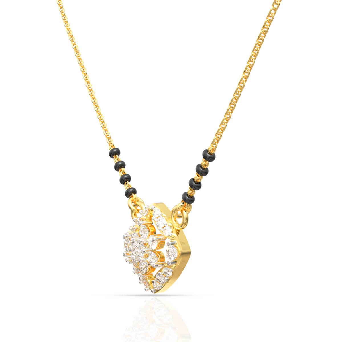 Starlit Elegance Diamond Short Mangalsutra 18K