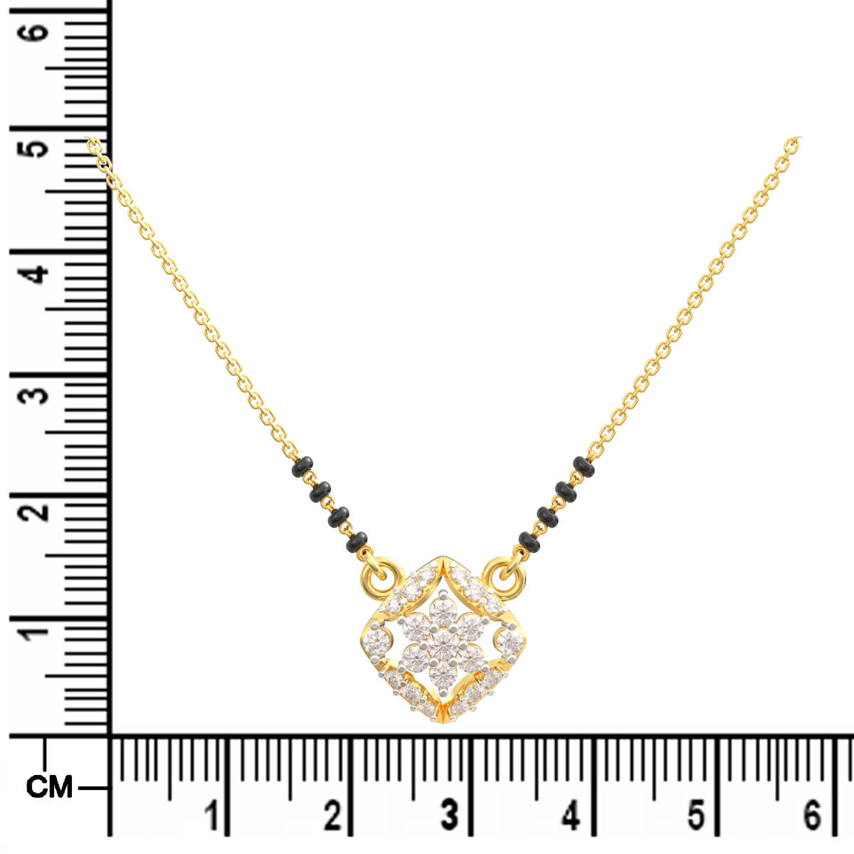 Starlit Elegance Diamond Short Mangalsutra 18K