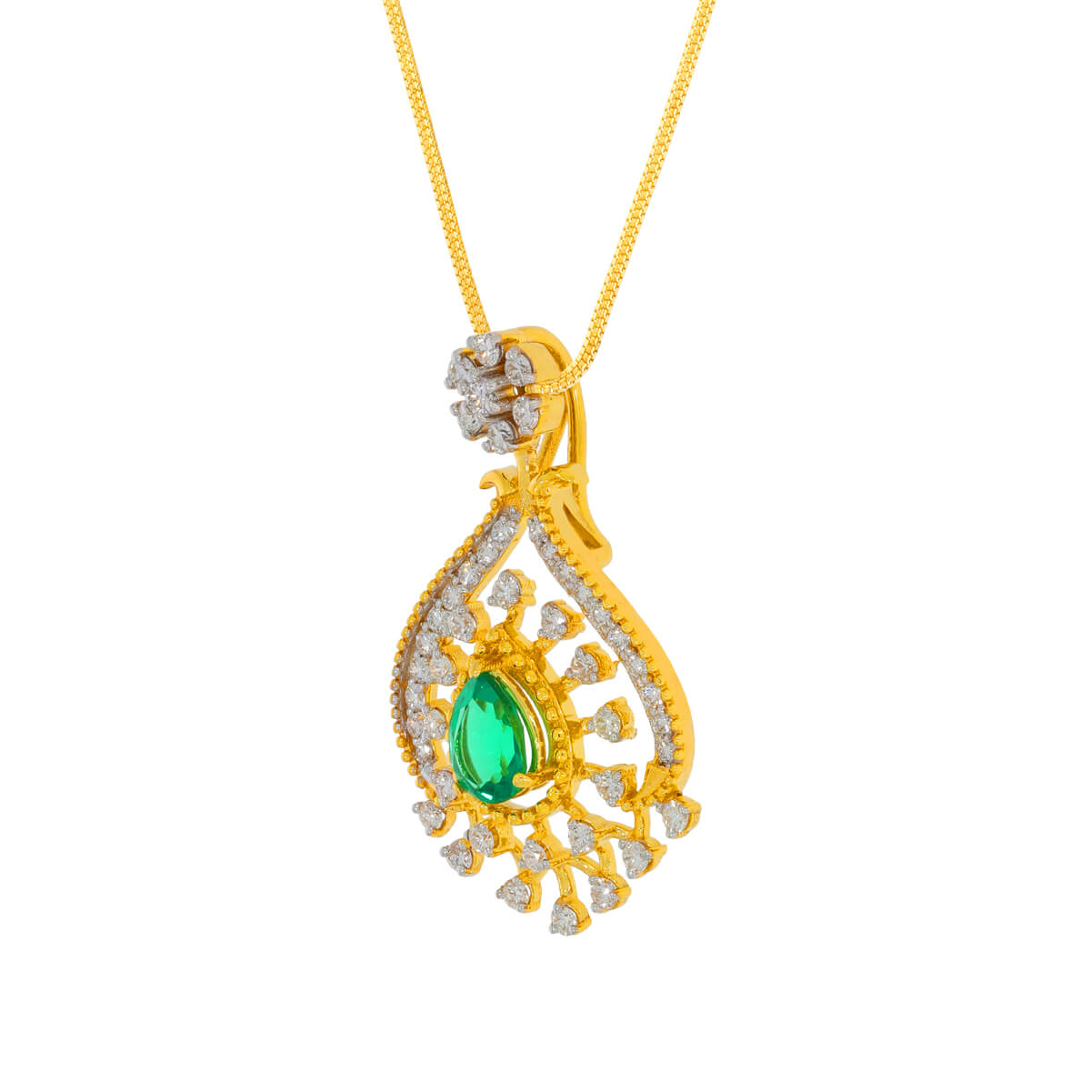 Dew Drop Grace Diamond Pendant Set