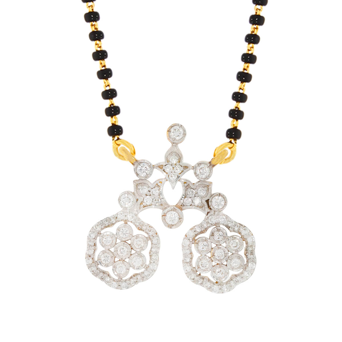Dazzling Floral Glow Diamond Tanmaniya Pendant