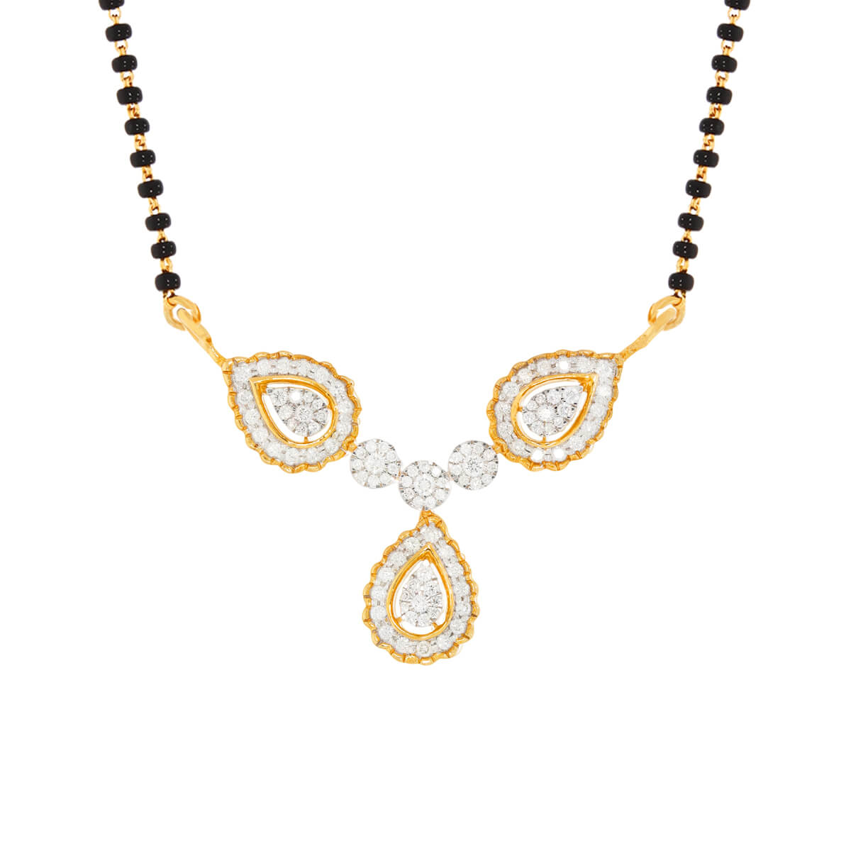 Luxurious Paisley Diamond Tanmaniya Pendant