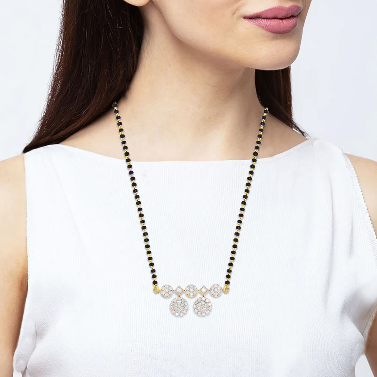 Shimmering Orb Charm Diamond Tanmaniya Pendant