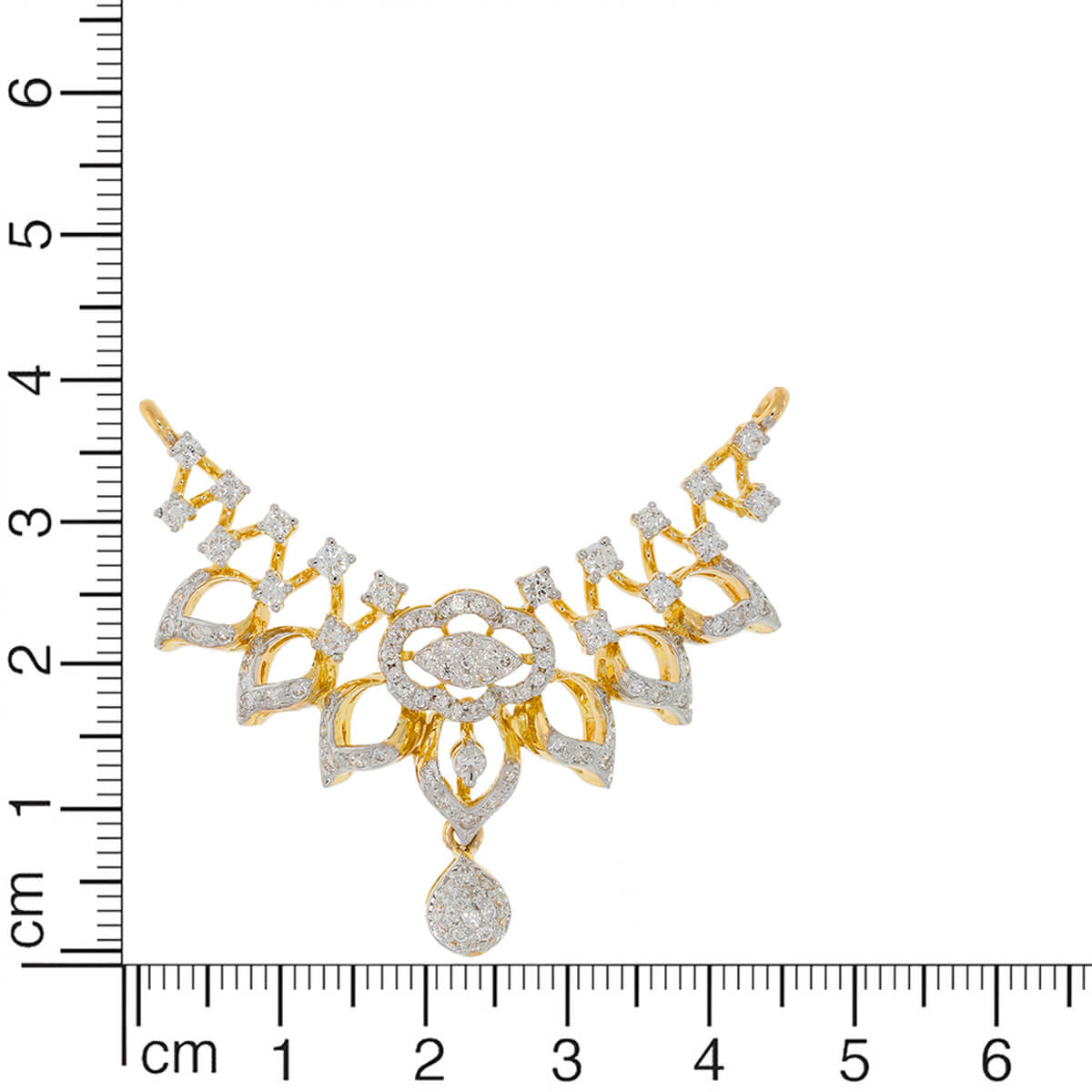 Stunning Paisley Grace Diamond Tanmaniya Pendant