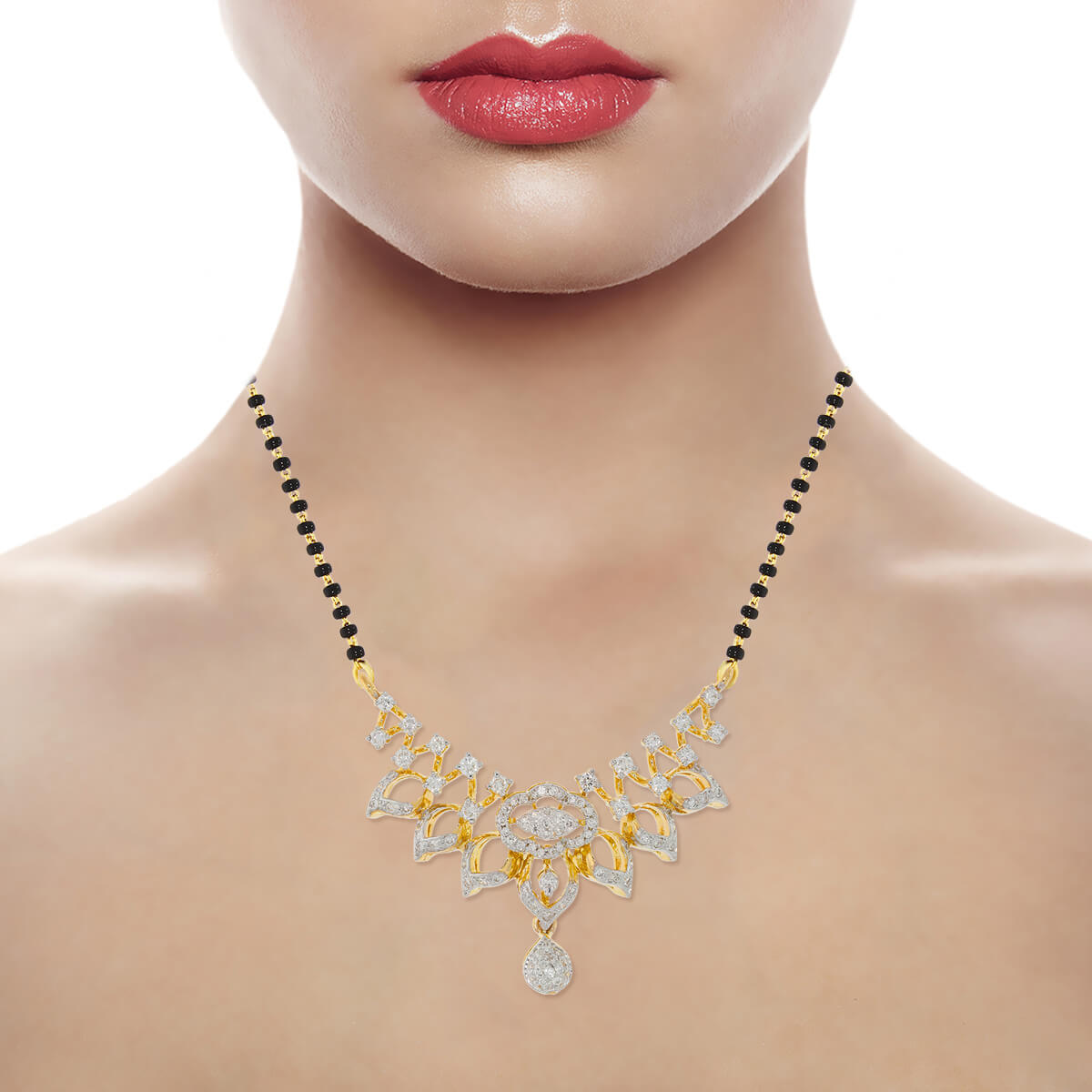 Stunning Paisley Grace Diamond Tanmaniya Pendant