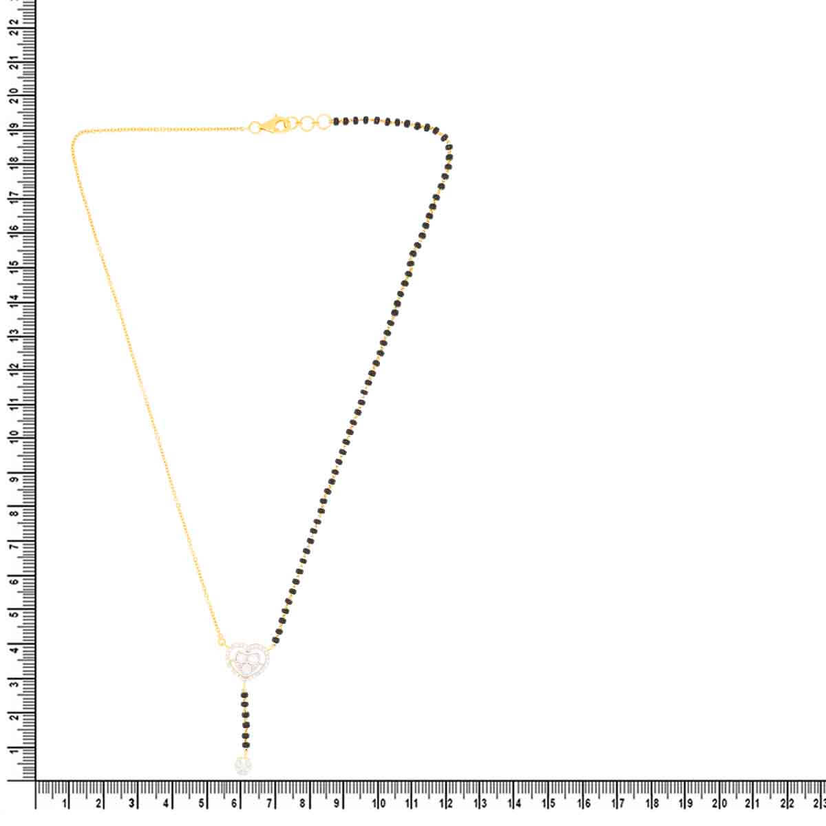Graceful Blossom Diamond Short Mangalsutra 18K