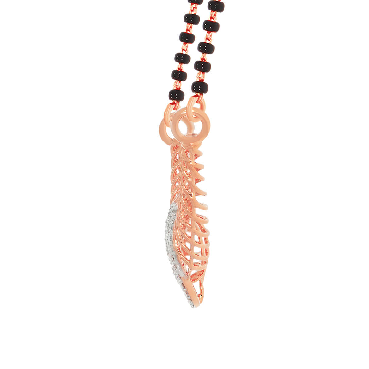 Jhali Elegance Diamond Tanmaniya Pendant with Modern Flair