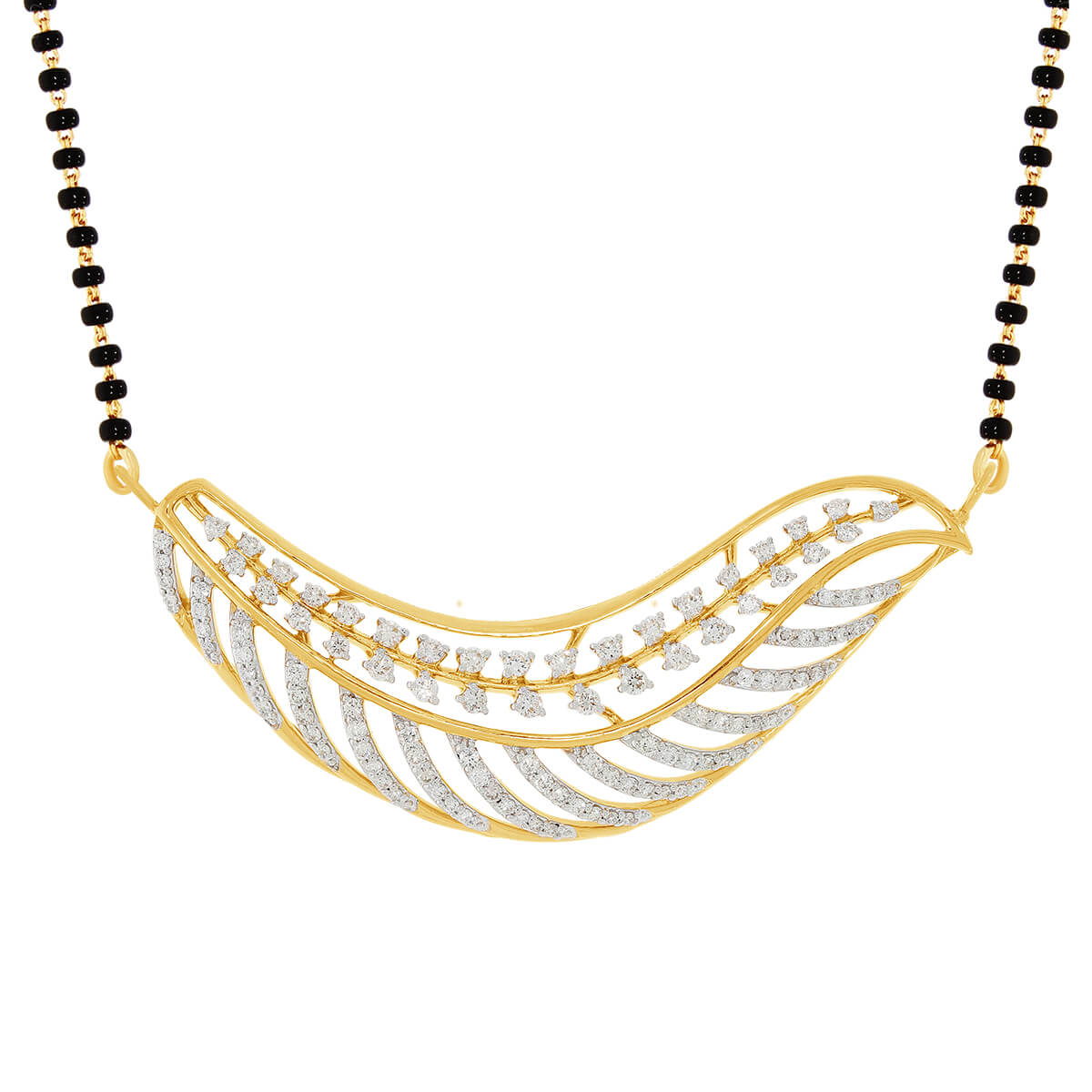 Dazzling Leaf Design 18K Diamond Tanmaniya