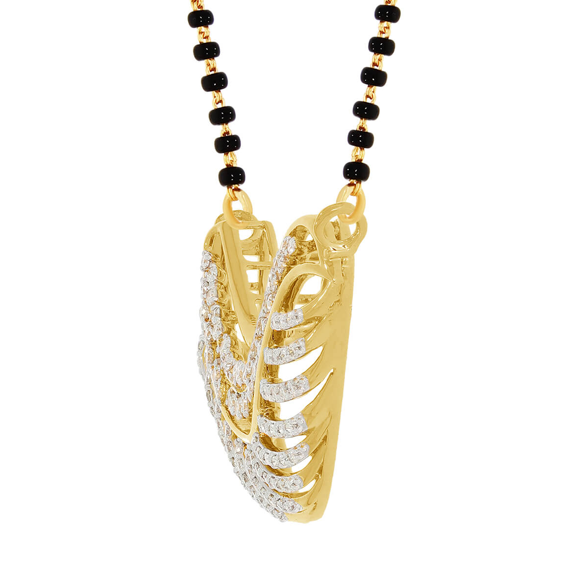 Dazzling Leaf Design 18K Diamond Tanmaniya