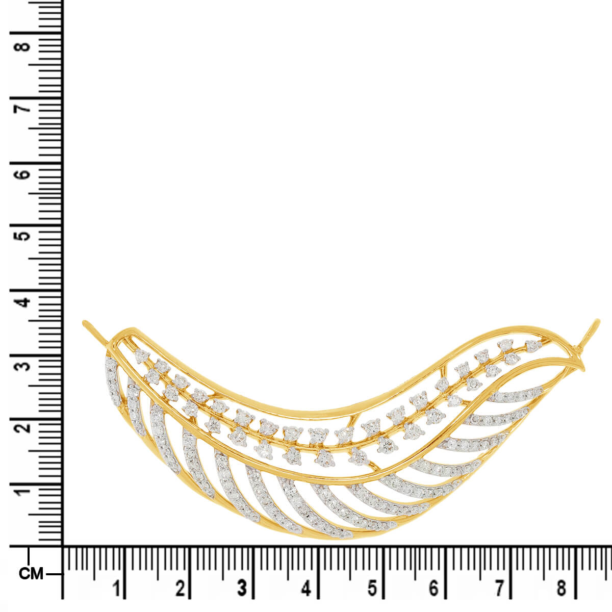 Dazzling Leaf Design 18K Diamond Tanmaniya