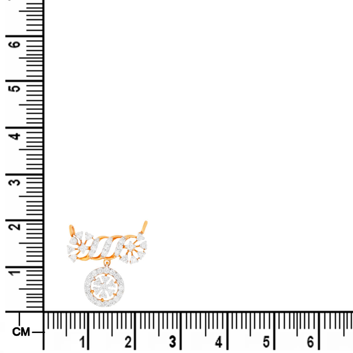 Flora Dazzle Diamond Short Mangalsutra 18K