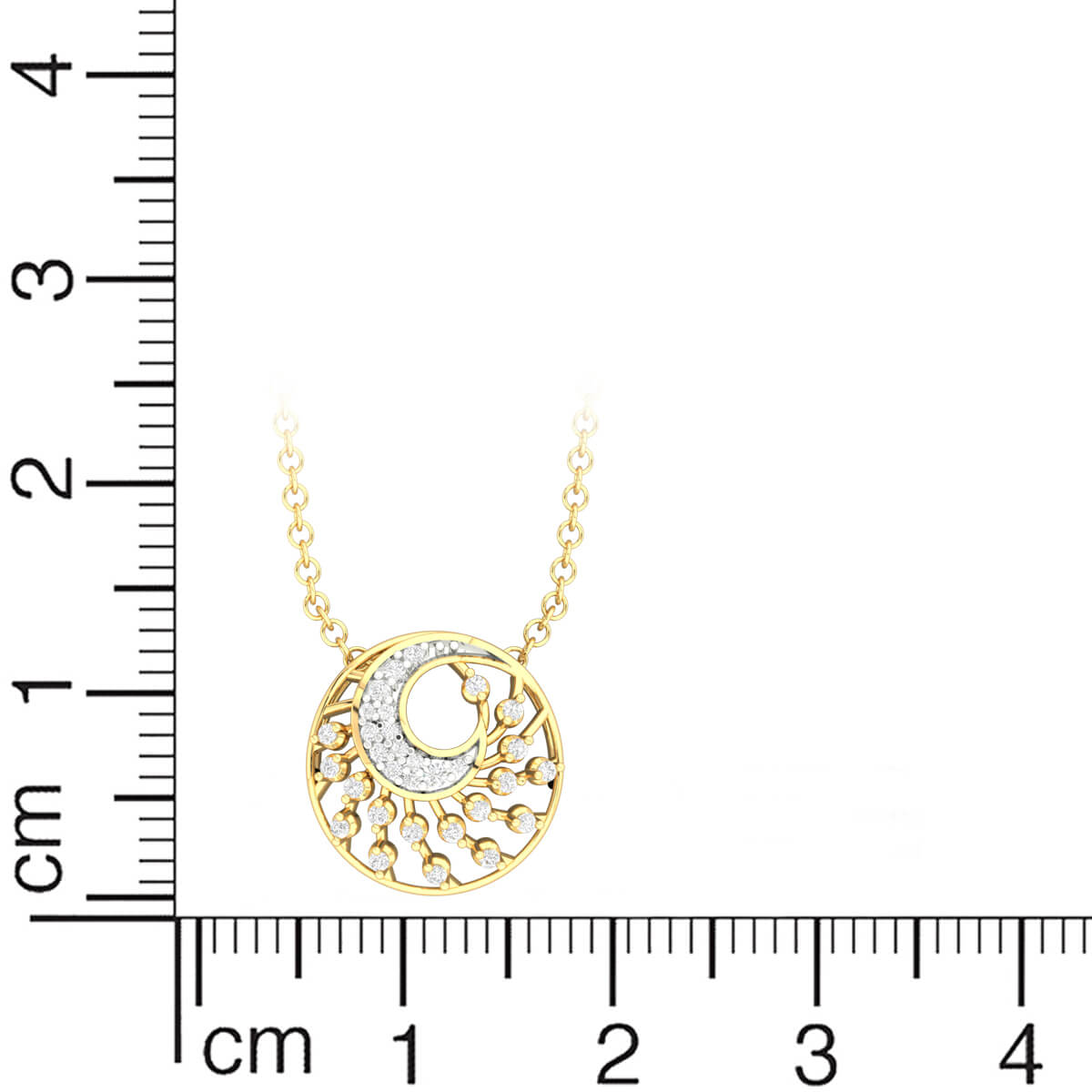 Swirling Bloom Diamond Pendant