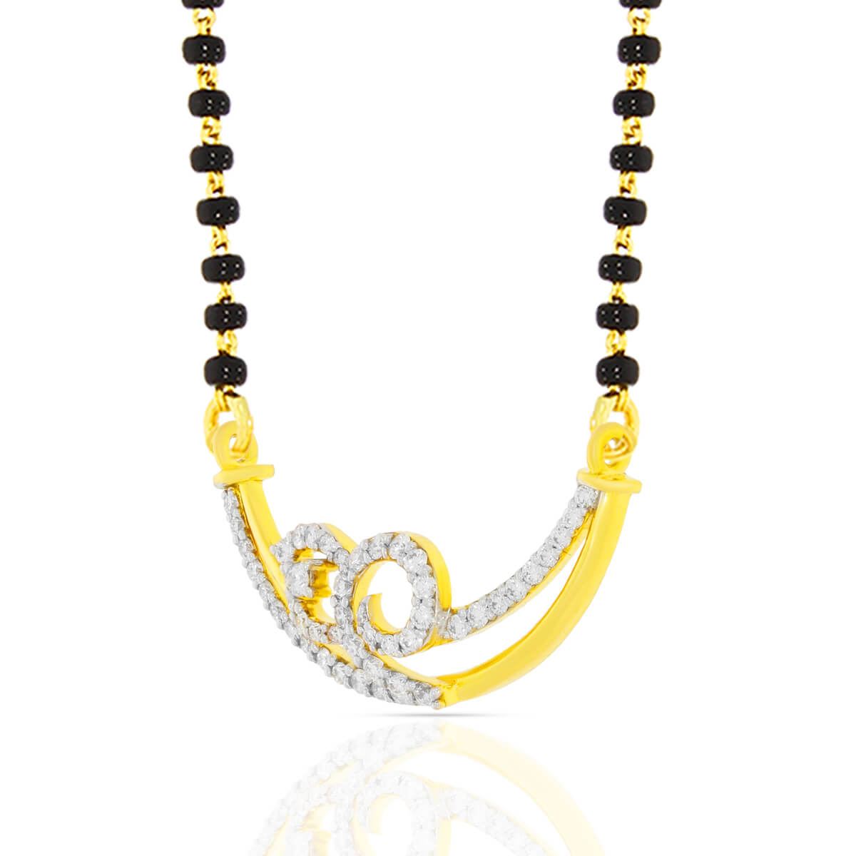 Graceful Twirl Diamond Tanmaniya Pendant