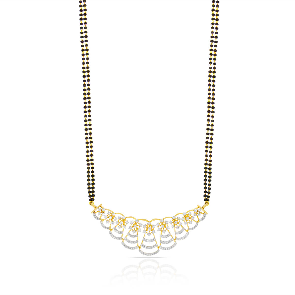 Classic Grace Diamond Short Mangalsutra 18K