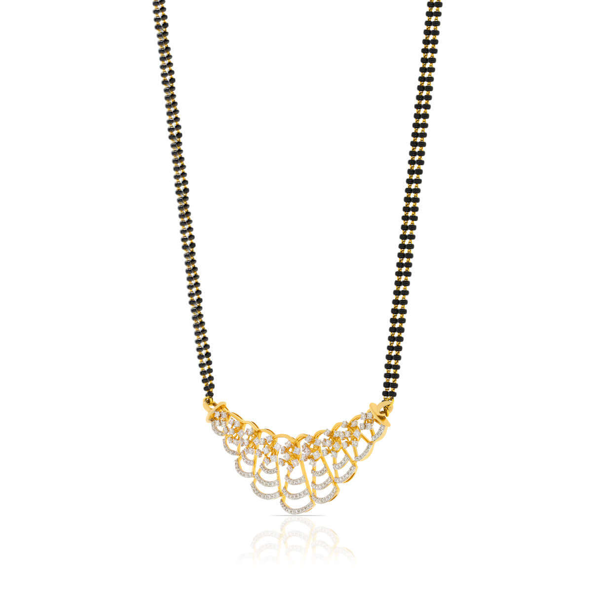 Classic Grace Diamond Short Mangalsutra 18K