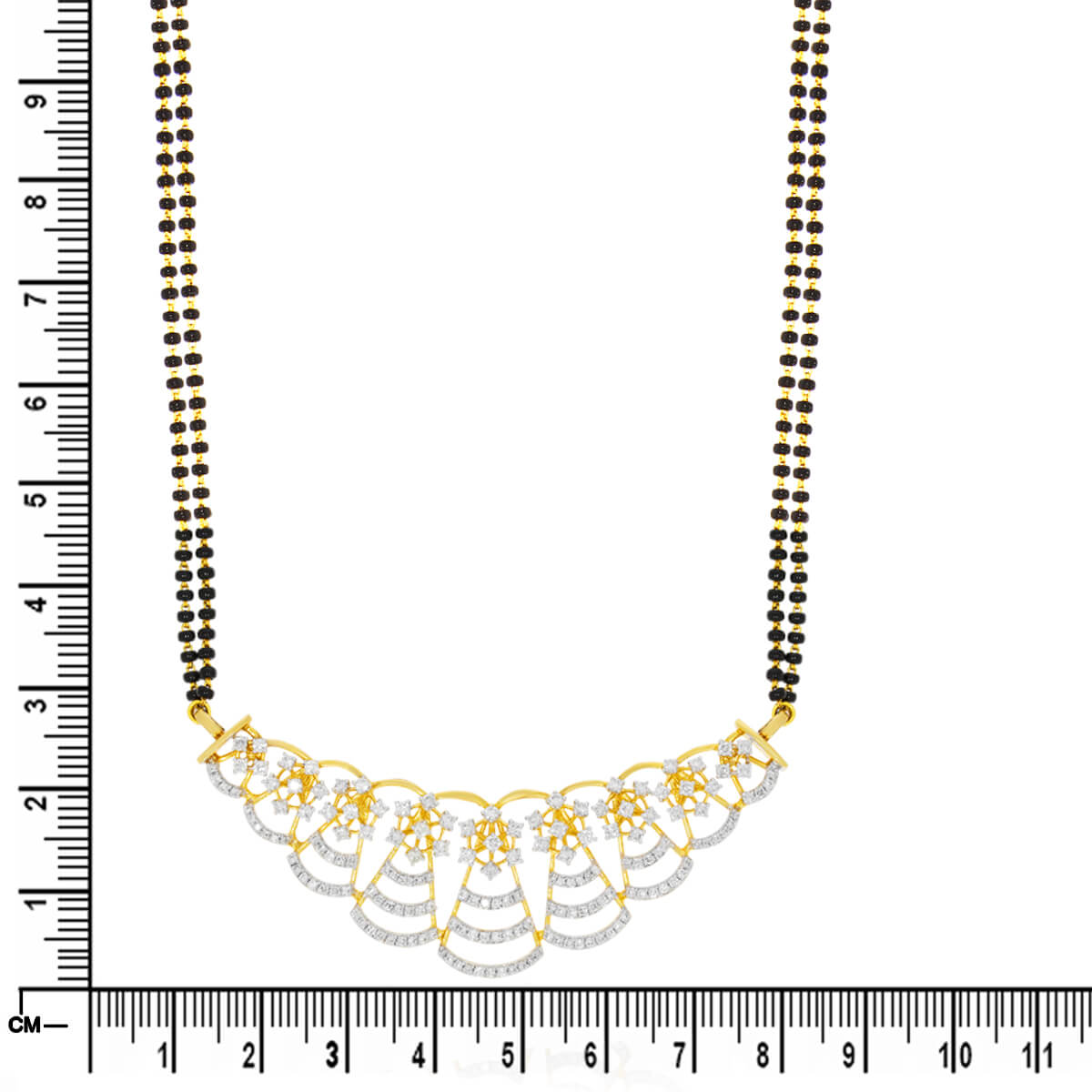 Classic Grace Diamond Short Mangalsutra 18K