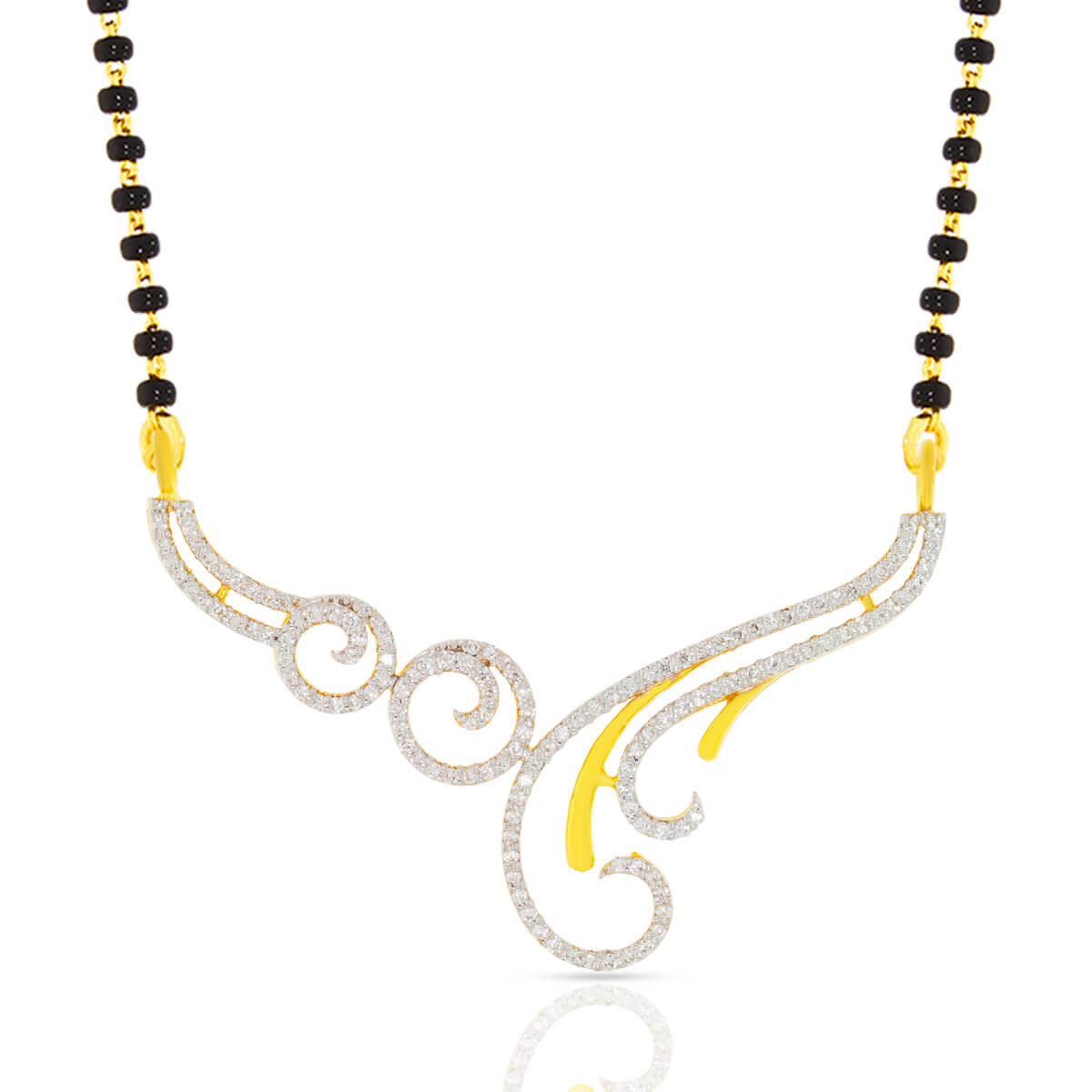 Swirling Charm Diamond Tanmaniya Pendant