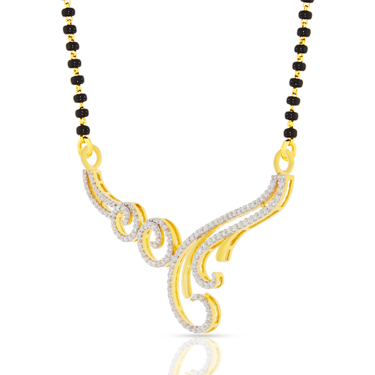 Swirling Charm Diamond Tanmaniya Pendant