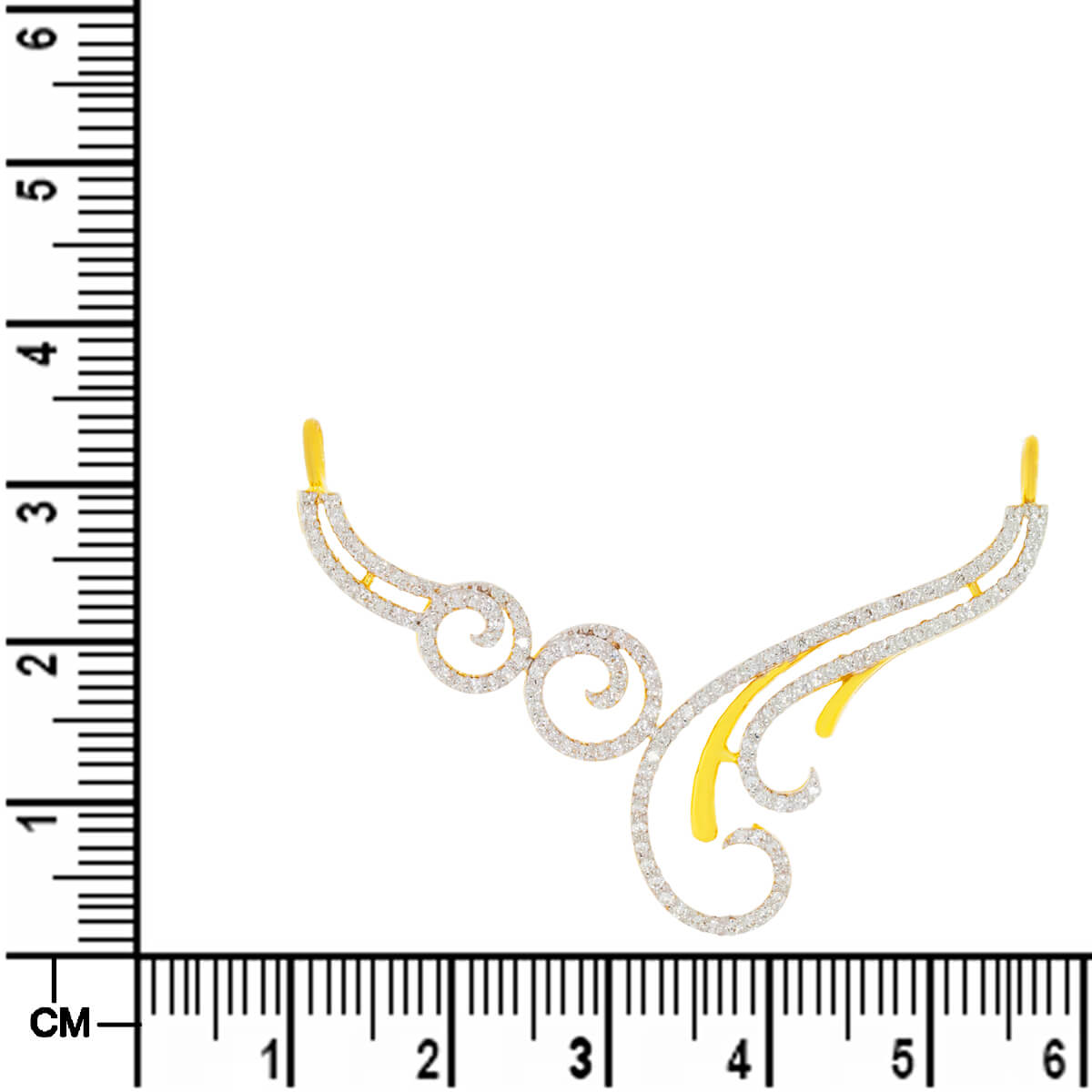 Swirling Charm Diamond Tanmaniya Pendant