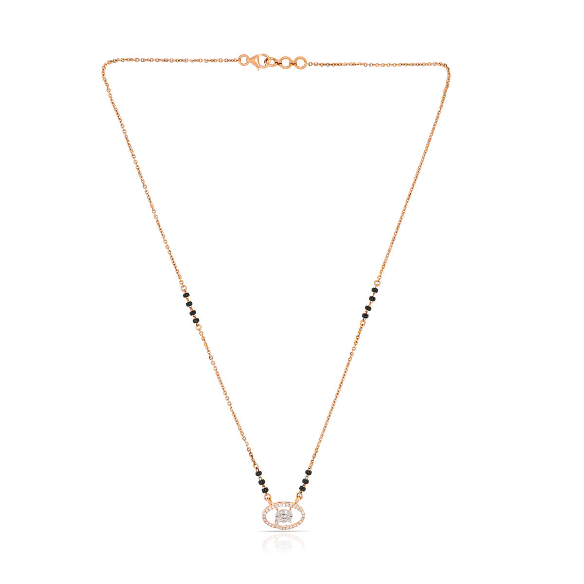 Petite Dazzle Diamond Short Mangalsutra 18K