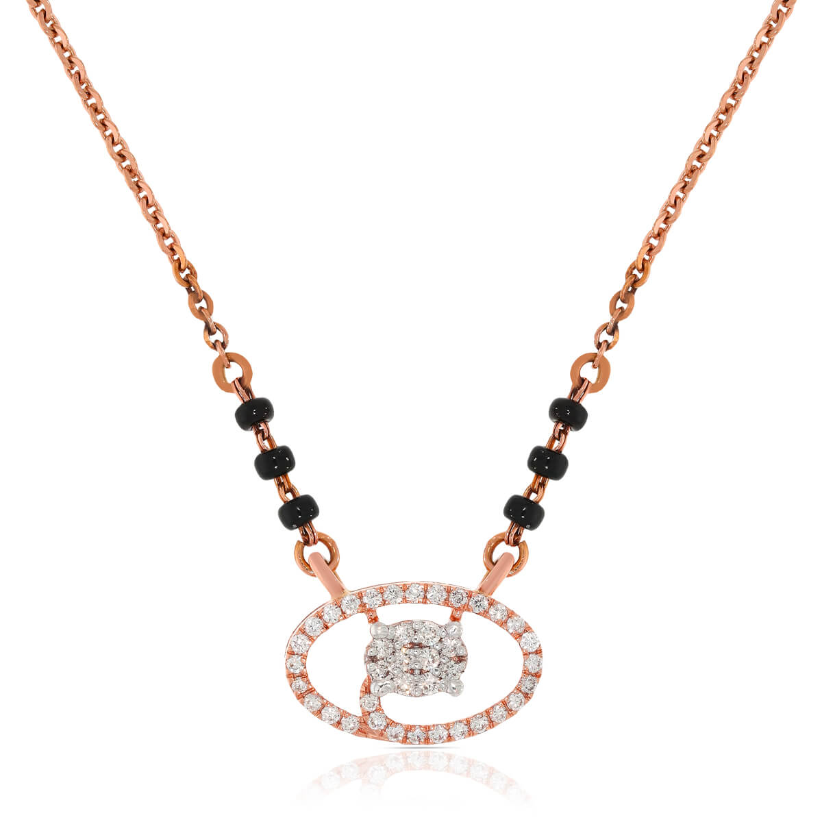 Petite Dazzle Diamond Short Mangalsutra 18K