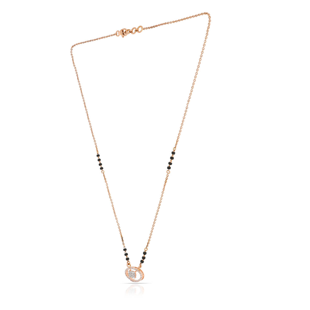 Petite Dazzle Diamond Short Mangalsutra 18K